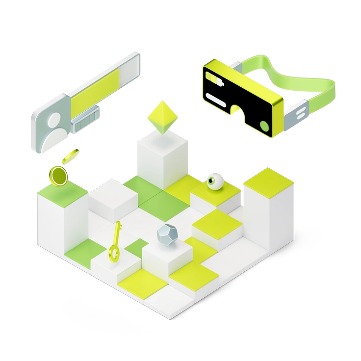 3D Isometric style